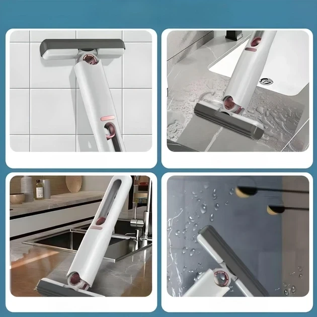 Мини швабра с автоотжимом Mini Mop LY 42 портативная для мытья окон и удаления пыли - изображение 7