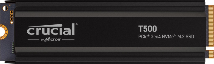 SSD диск Crucial T500 4TB M.2 2280 NVMe PCIe 4.0 4x 3D NAND TLC with Heatsink (CT4000T500SSD5) - зображення 1