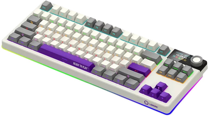 Клавіатура бездротова Lorgar TKL RGB USB/Wireless Beige (LRG-KBP70TKLW-RT-US) - зображення 2