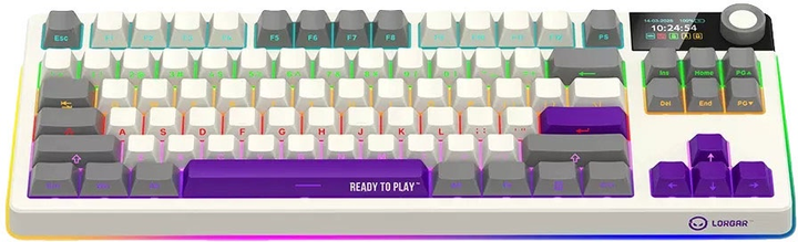 Клавіатура бездротова Lorgar TKL RGB USB/Wireless Beige (LRG-KBP70TKLW-RT-US) - зображення 3
