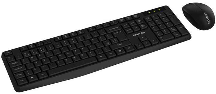 Zestaw bezprzewodowy Canyon SET-W01 Wireless Black (CNE-HSETW01) - obraz 3
