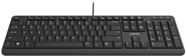Клавіатура бездротова Canyon HKB-20 USB Black (CNS-HKB02-UK/US) - зображення 2