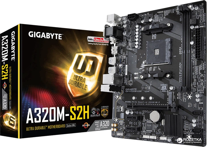 Материнская плата Gigabyte GA-A320M-S2H (sAM4, AMD A320, PCI-Ex16) - изображение 5