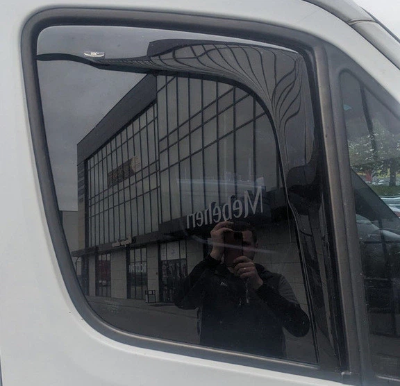 Ветровики для Mercedes Sprinter W906 2006-2018 (2 шт, вставные), Дефлекторы окон Mercedes Sprinter W906 V2 - Фото 5 Ветровики для Mercedes Sprinter W906 2006-2018 (2 шт, вставные), Дефлекторы окон Mercedes Sprinter W906 V2 - изображение 5