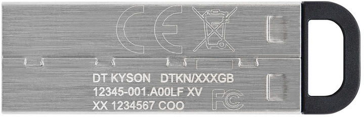 Флеш пам'ять 256GB Kingston DT Kyson Silver/Black (DTKN/256GB) - Фото 3 Флеш пам'ять 256GB Kingston DT Kyson Silver/Black (DTKN/256GB) - изображение 3