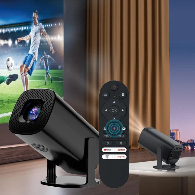 Игровой проектор WiFi домашний кинотеатр SmartTV P30 Ultra Android11 1/8Gb BT5.4 + 2 геймпада PS5 + 10000 игр - изображение 4