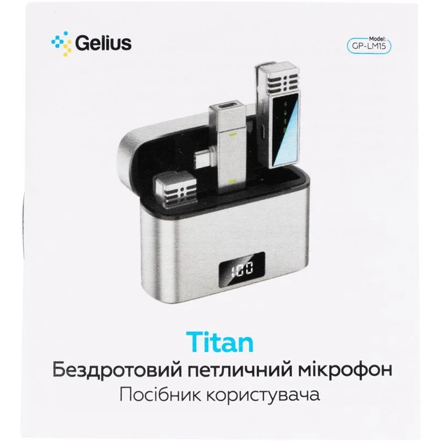 Беспроводной петличный микрофон Gelius GP-LM15 (Type-C) Titan - изображение 11