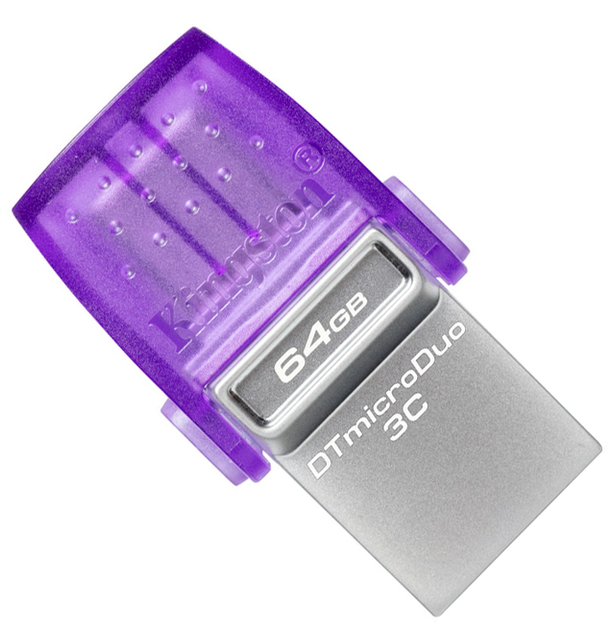 USB флеш накопитель металлический Kingston DT microDuo 3C 64GB (DTDUO3CG3/64GB) - Фото 4 USB флеш накопитель металлический Kingston DT microDuo 3C 64GB (DTDUO3CG3/64GB) - изображение 4
