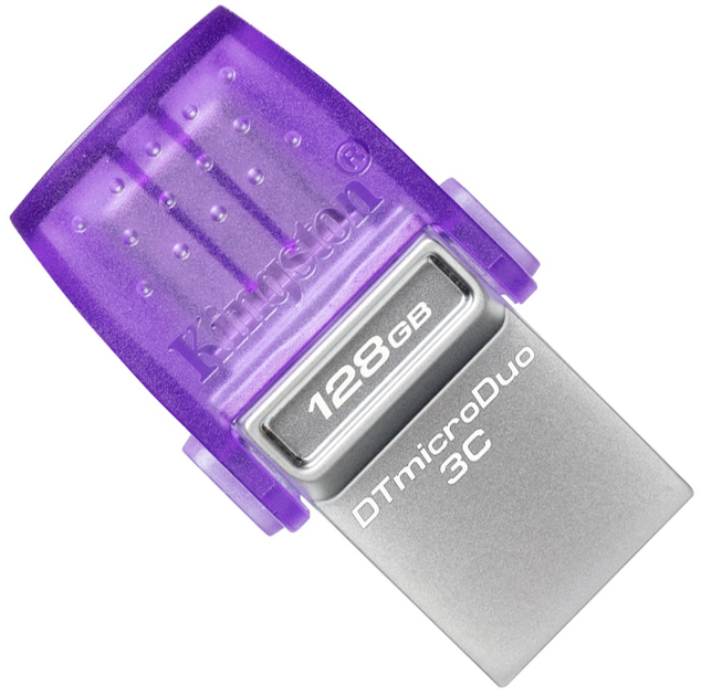 USB флеш накопитель Kingston DTMicroDuo 3C (Type-A + Type-C) 2 интерфейса 128Gb USB 3.2 - Фото 5 USB флеш накопитель Kingston DTMicroDuo 3C (Type-A + Type-C) 2 интерфейса 128Gb USB 3.2 - изображение 5