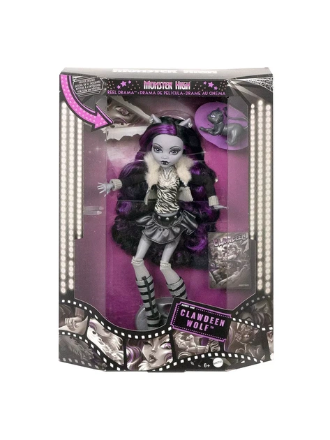 Кукла Monster High Reel Drama Clawdeen Wolf HKN28 – игрушки с