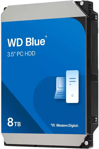 Dysk twardy Western Digital Blue 8TB 5640rpm 256MB WD80EAAZ 3.5" SATAIII - obraz 2