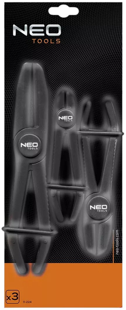 Кліщі затискні NEO Tools 3 шт. 11-224 (5907558418699) - зображення 10