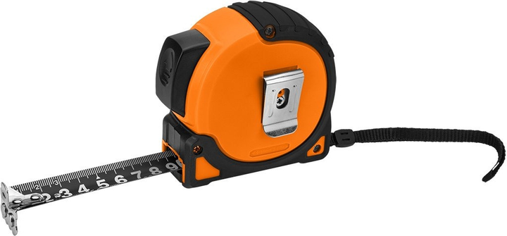 Рулетка NEO Tools Super Black сталева 5 м x 25 мм з автоматичним блокуванням, 2 кнопками стоп та магнітом 67-243 (5907558472257) - зображення 3