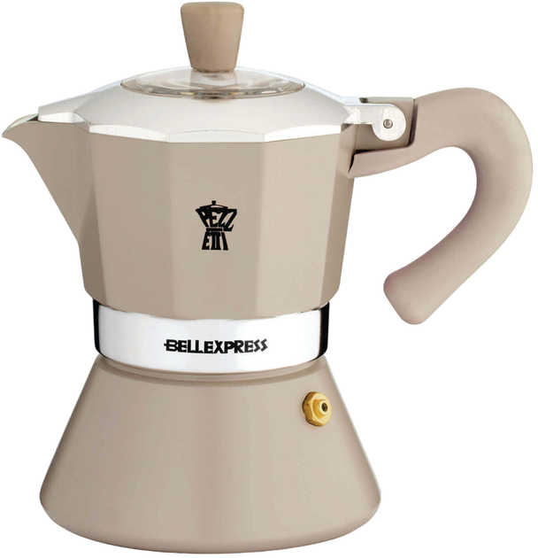 Кавоварка Pezzetti Bellexpress BELL06CP9HX Алюмінієва Бежева 6 чашок (8000743060660) - зображення 1