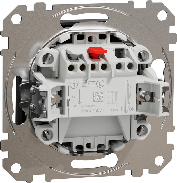1-клавішний вимикач Schneider Electric Sedna Design Чорний (SDD114101) - зображення 2