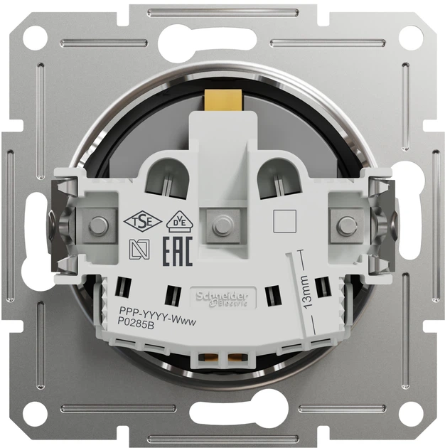 Розетка з заземленням з захисними шторками Schneider Electric Asfora Антрацит EPH2900271 - изображение 2
