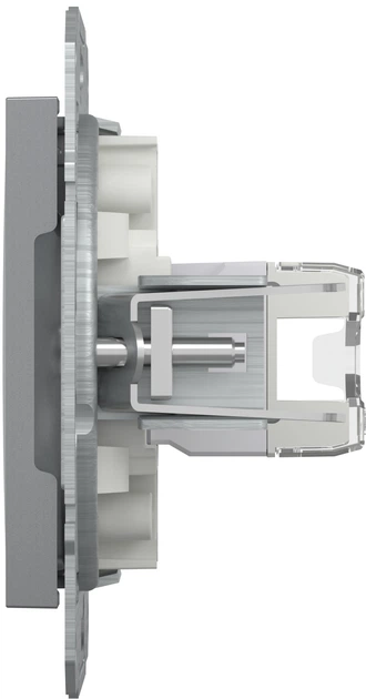 Розетка комп'ютерна RJ45 UTP кат. 5Е Schneider Electric Asfora Сталь EPH4300162 - изображение 2