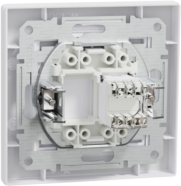 Розетка комп'ютерна RJ45 UTP кат. 5Е Schneider Electric Asfora Біла EPH4300121 - изображение 2
