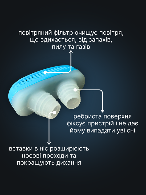 Розширювач для носа антихрап засіб від хропіння силіконовий м’який назальний носовий антіхрап прилад пристрій кліпса у ніс проти храпу нежитю закладеності носа фільтр повітря нічний універсальний багаторазовий зручний 2 в 1 Hechpro ТБ05NM - Фото 3 Розширювач для носа антихрап засіб від хропіння силіконовий м’який назальний носовий антіхрап прилад пристрій кліпса у ніс проти храпу нежитю закладеності носа фільтр повітря нічний універсальний багаторазовий зручний 2 в 1 Hechpro ТБ05NM - зображення 3