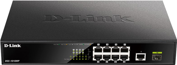 Комутатор D-Link DGS-1010MP/E - зображення 1