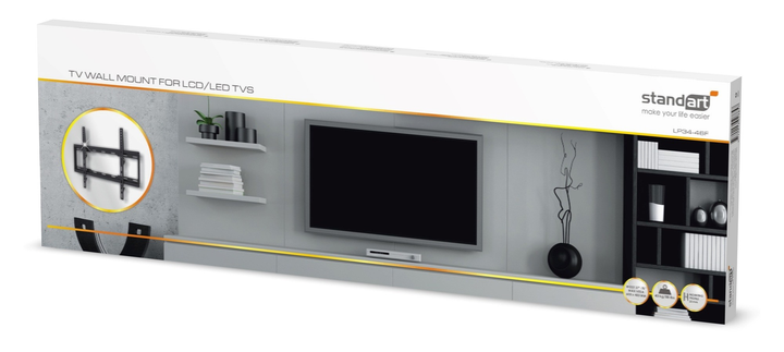 Uchwyt do telewizora Standard 37-70″ 40 kg LP34-46F (4772013028857) - obraz 1