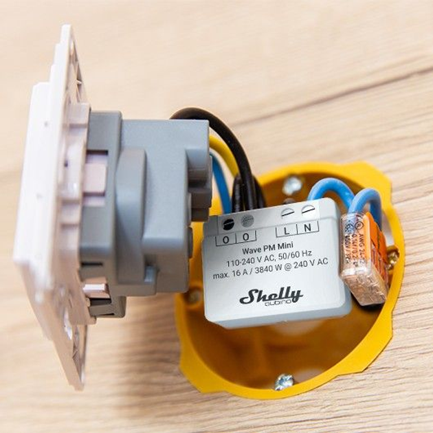 Інтелектуальний перемикач Shelly  Relais Wave PM Mini Z-Wave (3800235269152) - зображення 5