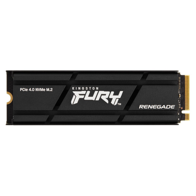 Накопитель SSD Kingston SFYRSK/1000G Fury Renegade/1ТБ/PCIe 4.0 W/HEATSINK для компьютеров - Фото 1 Накопитель SSD Kingston SFYRSK/1000G Fury Renegade/1ТБ/PCIe 4.0 W/HEATSINK для компьютеров - изображение 1