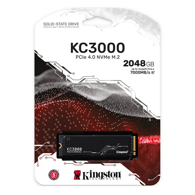 Накопитель SSD Kingston SKC3000D/2048G M.2/2048GB/KC3000/PCIe 4.0/NVMe для компьютеров и ноутбуков - изображение 4