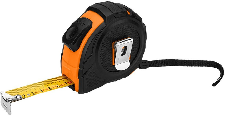 Рулетка NEO Tools сталева 5 м x 25 мм з автоматичним блокуванням та 2 кнопками зупинки 67-223 (5907558499940) - зображення 3