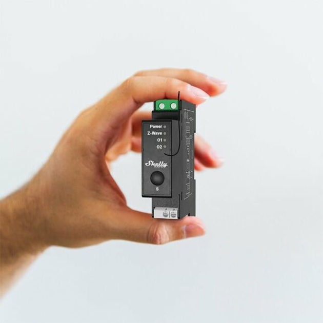 Розумний перемикач Shelly Relais "Wave Pro 2PM" max 25A Z-Wave DIN-Rail (3800235269121) - зображення 3