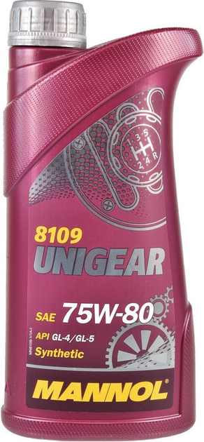 Olej przekładniowy Mannol 8109 Unigear 75W80 GL4/GL5 1 l (4036021102498) - obraz 1