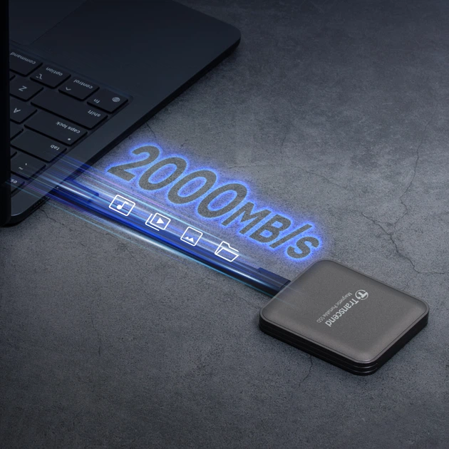 Dysk SSD Transcend ESD420 2TB USB Type-C 3D NAND TLC Iron Gray (TS2TESD420C) External - obraz 11