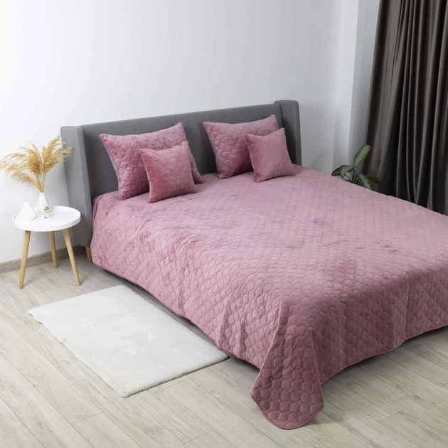 Покривало ТЕП "VELOUR" Mesa rose/Ромб круглий, 180x240 - изображение 3