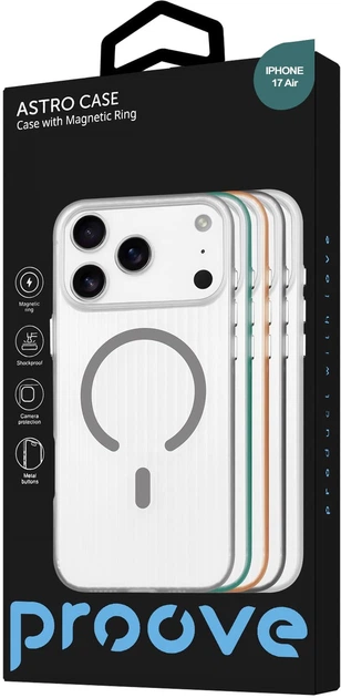 Чохол для смартфона Proove Astro with Magnetic Ring для Apple iPhone Air Mint (643240041) - Фото 3 Чохол для смартфона Proove Astro with Magnetic Ring для Apple iPhone Air Mint (643240041) - зображення 3