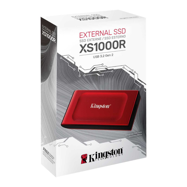 Внешний SSD накопитель KINGSTON SXS1000R/2000G 2TB USB 3.2 Red - изображение 5