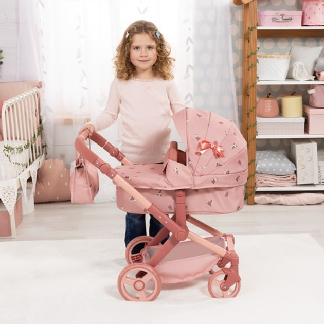 Wózek dla lalek Bayer Design Xeo 2 w 1 Pink (4003336170269) - obraz 5