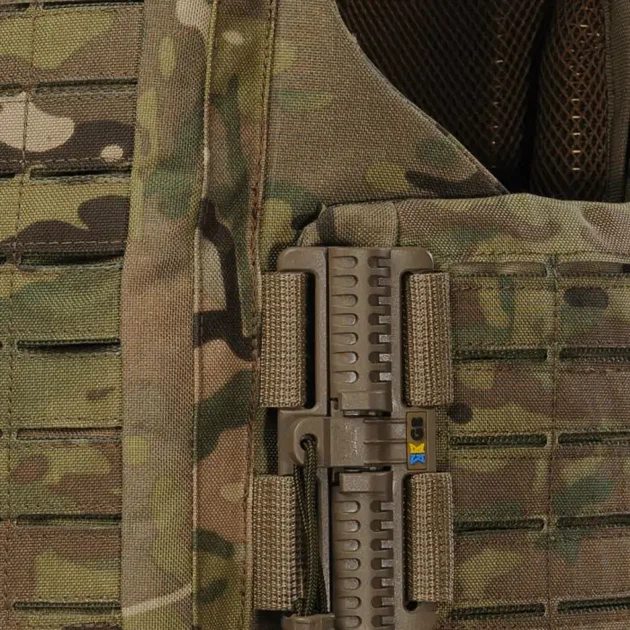 Плитоноска Warmor Gen.6. С системой быстрого сброса, для бронеплит размером 25х30 см. Цвет Мультикам - изображение 7