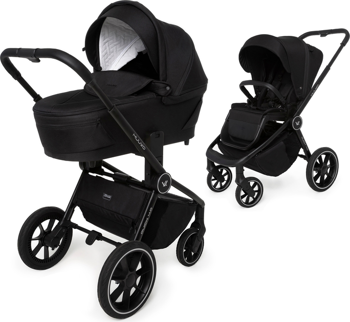 Wózek spacerowy połączony Muuvo Quick 2 w 1 4.0 Classic Black (5904261050338) - obraz 2