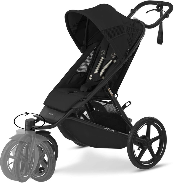 Wózek spacerowy sportowy Cybex Avi Spin Moon Black Gold (4063846468072) - obraz 2
