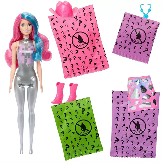 Кукла-сюрприз Barbie Color Reveal Звезды диско (JCP01) - изображение 4