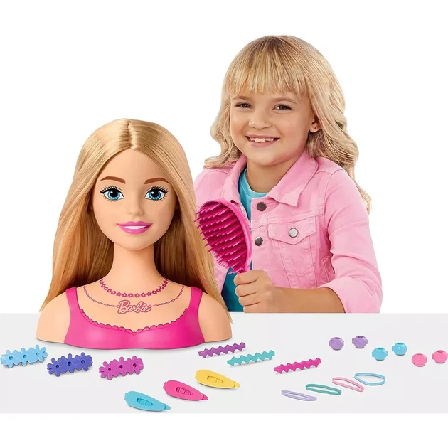 Кукла-манекен для причесок Barbie Классика (HMD88) - Фото 6 Кукла-манекен для причесок Barbie Классика (HMD88) - изображение 6