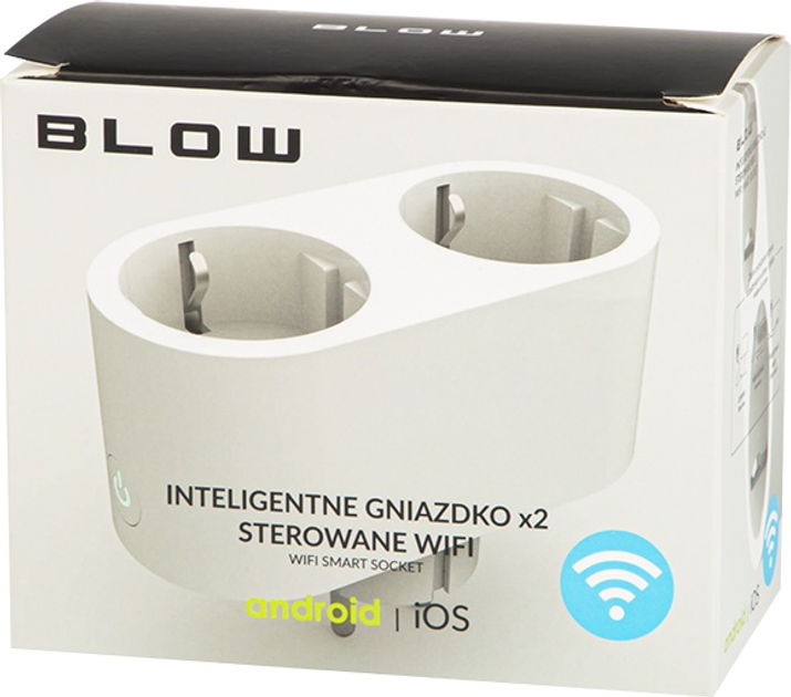 Inteligentne gniazdko podwójne Blow Wi-Fi Tuya Białe (5900804126799) - obraz 5