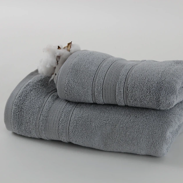 Полотенце хлопковое Fancy 50×90 см, Light grey - изображение 3