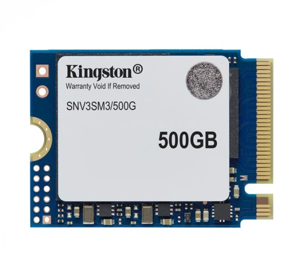 Твердотельный накопитель ssd 500Gb, Kingston nv3, pci-e 4.0 x4, m.2 2230, 3d tlc, 5000/3000 МБ/с (snv3sm3/500g) - Фото 1 Твердотельный накопитель ssd 500Gb, Kingston nv3, pci-e 4.0 x4, m.2 2230, 3d tlc, 5000/3000 МБ/с (snv3sm3/500g) - изображение 1