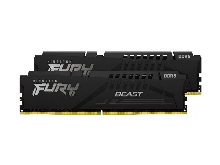 Оперативна пам'ять Kingston FURY 64 GB (4x16GB) DDR5 5200 MHz Beast Black (KF552C40BBK4-64) - Фото 1 Оперативна пам'ять Kingston FURY 64 GB (4x16GB) DDR5 5200 MHz Beast Black (KF552C40BBK4-64) - зображення 1