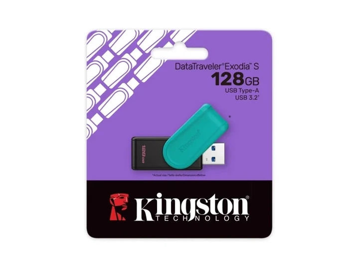 USB флеш накопичувач Kingston DataTraveler Exodia S 128GB USB 3.2 (DTXS/128GB) - изображение 5