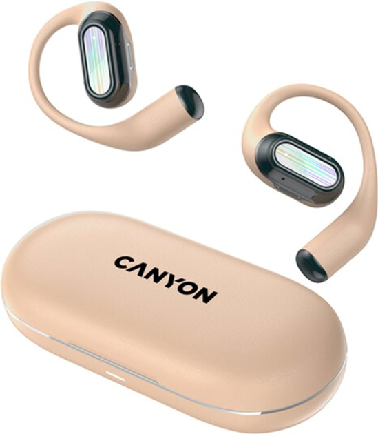 Słuchawki Canyon OnFlow 12 OWS ENC Beige (CNS-TWS12BE) - obraz 1