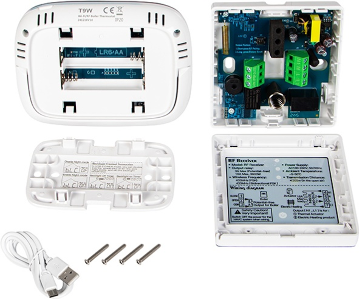 Inteligentny sterownik do pieca Blow Wi-Fi Tuya (5900804148180) - obraz 3