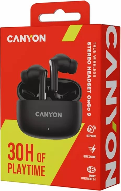 Słuchawki Canyon OnGo 9 Black (CNS-TWS9B) - obraz 5