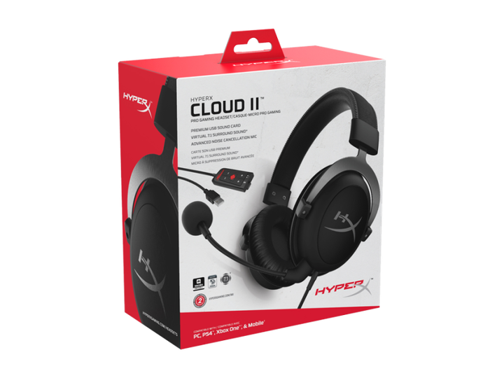 Гарнітура HyperX Cloud II Gun Metal (KHX-HSCP-GM/4P5L9AA) - Фото 2 Гарнітура HyperX Cloud II Gun Metal (KHX-HSCP-GM/4P5L9AA) - изображение 2
